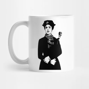 Mary Poppins Silhouette Pink Mug